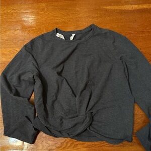 Lululemon Athletica Charcoal Long Sleeve Top